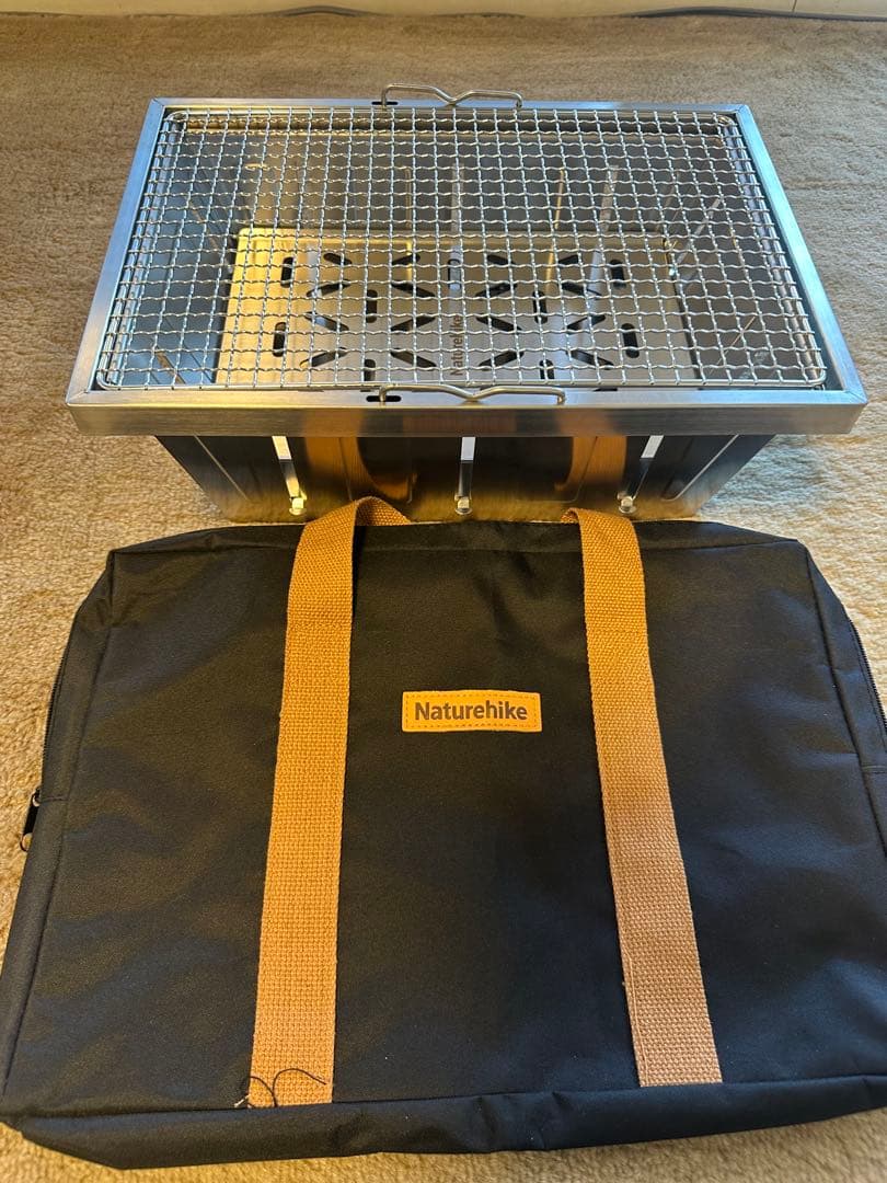 Naturehike バーベキューコンロ　ステンレス　折り畳み
