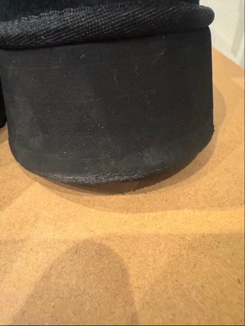 UGG ブラック プラットフォーム ムートンブーツ