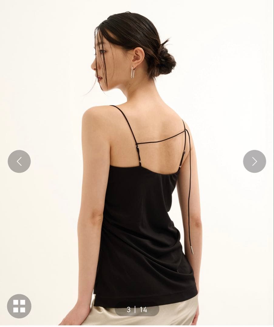 PUBLIC TOKYO hazy ギャザードレープキャミ