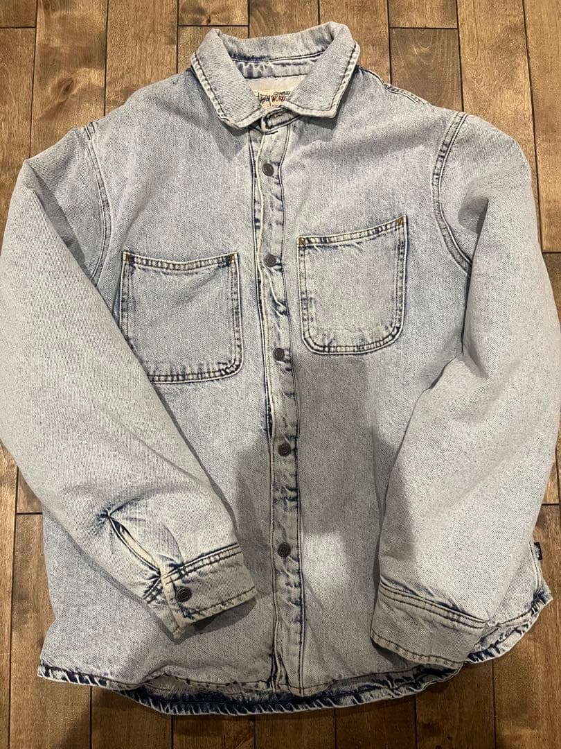 k*i様 Stussy グレー デニムジャケット Mサイズ