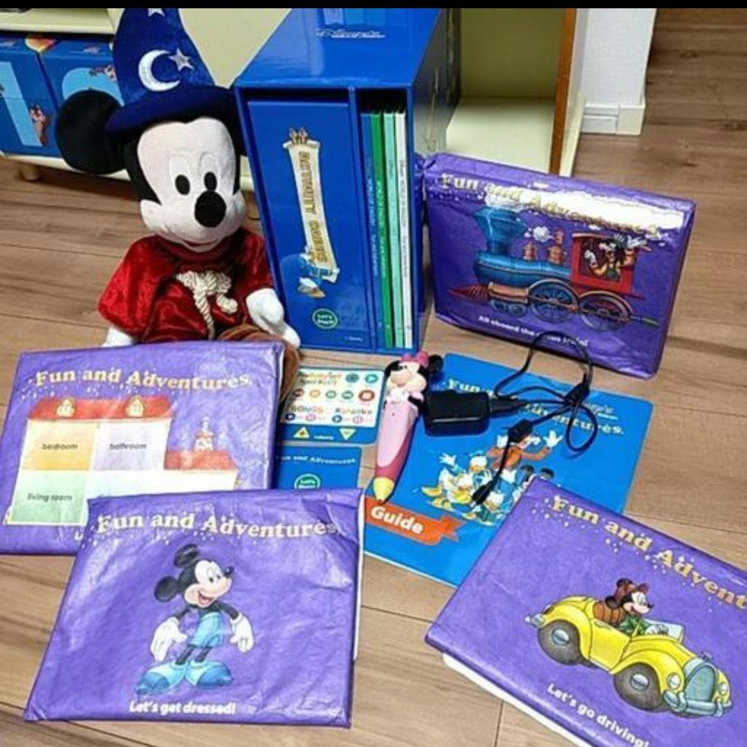 ディズニー英語教材♡ミッキーマジックペンアドベンチャーセット(シール全てあり)