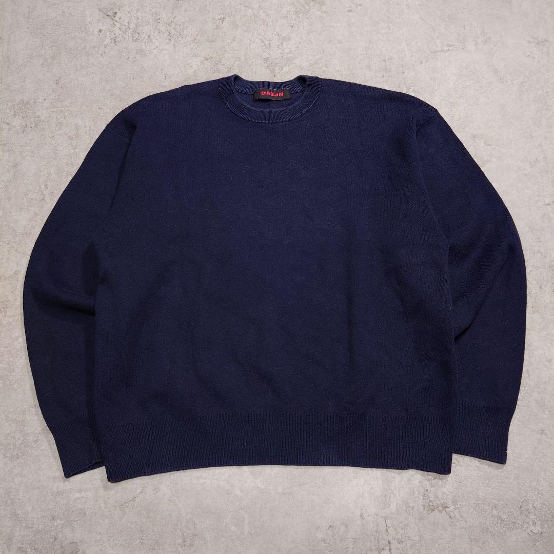 CABaN キャバン コットンカシミヤクルーネックニット S