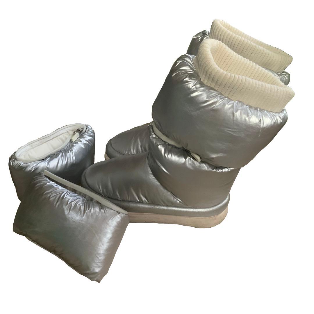 UGG ムートンロングブーツ シルバー 3way Y2K 美品☆