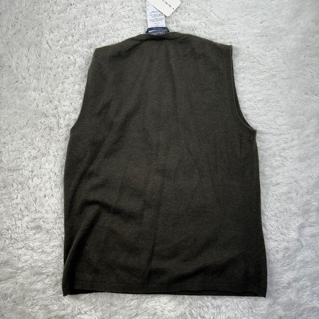 新品　マックスマーラ　ニットベスト　カシミア混　シルク　ノースリーブ L