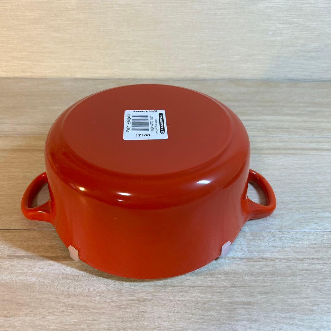 ルクルーゼ　ココットロンド　18cm チリレッド レッド　両手鍋　鍋