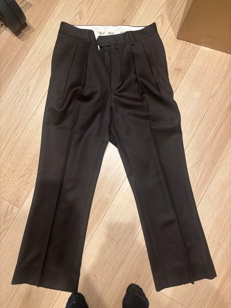 パンツ 25aw NEAT / WOOL TRICOTINE FLARE 46