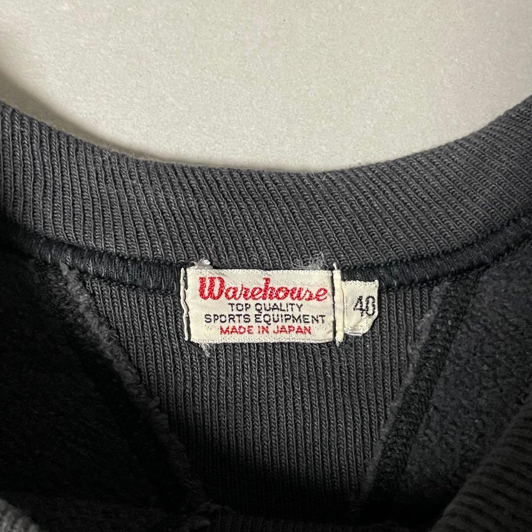WAREHOUSE 両V スウェット ヴィンテージ 40s 40 ブラック