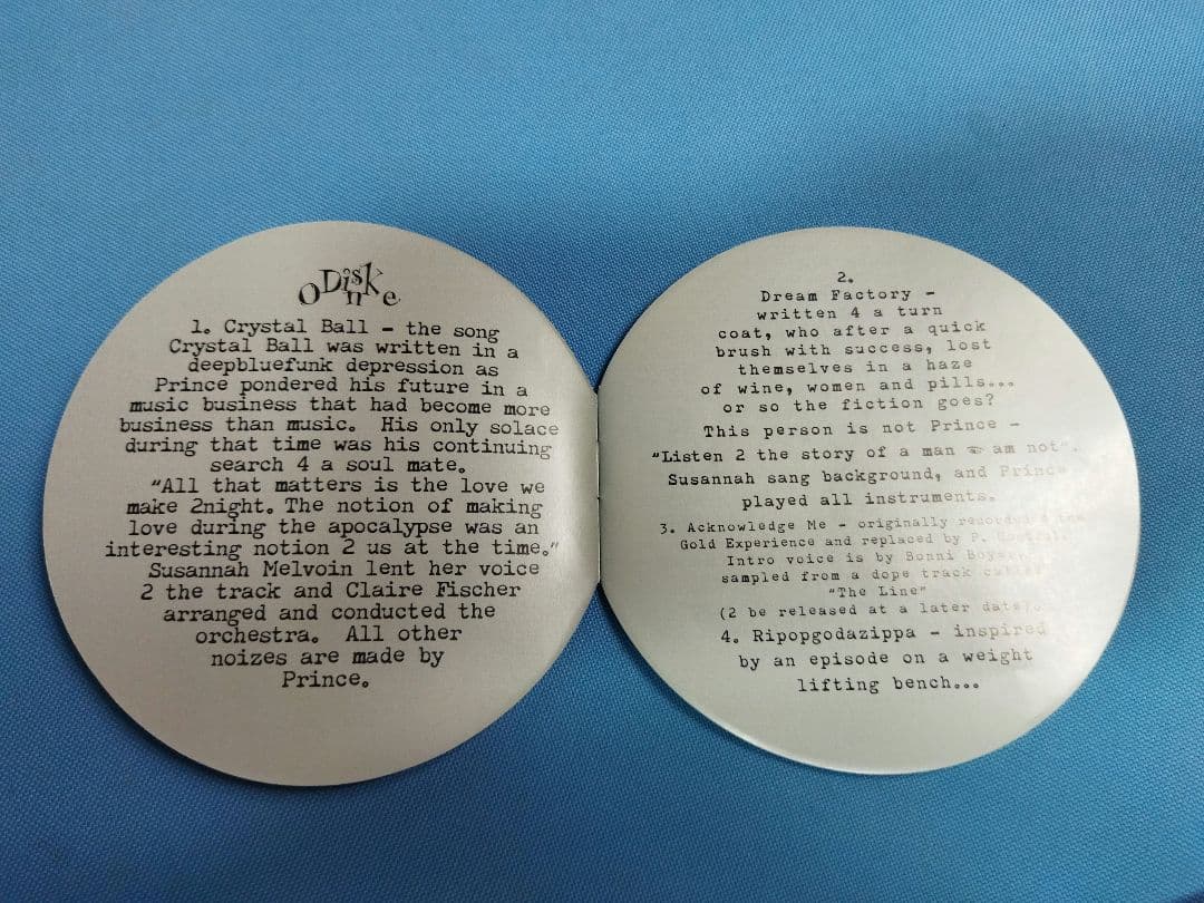 プリンス　クリスタルボール　 Prince　crystal ball CD
