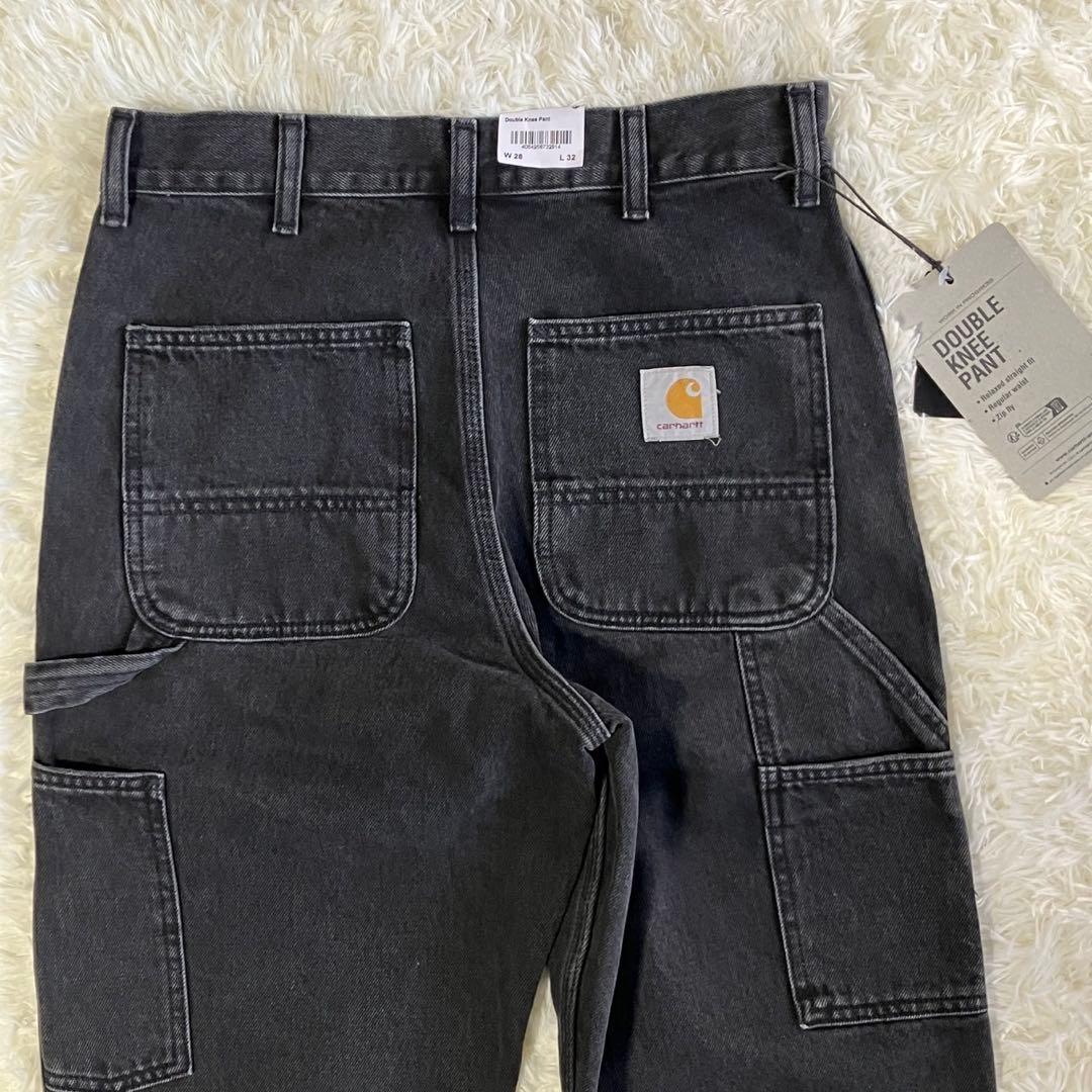 新品未使用 Carhartt WIP ダブルニー ブラック デニムパンツ 28
