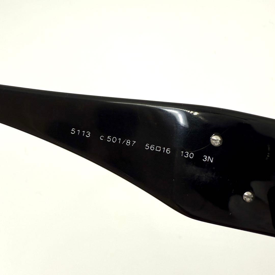 CHANEL サングラス カメリア ココマーク 5113 ブラック ホワイト 黒