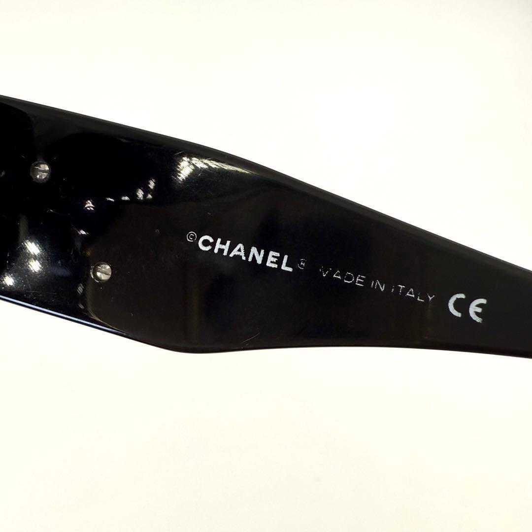 CHANEL サングラス カメリア ココマーク 5113 ブラック ホワイト 黒