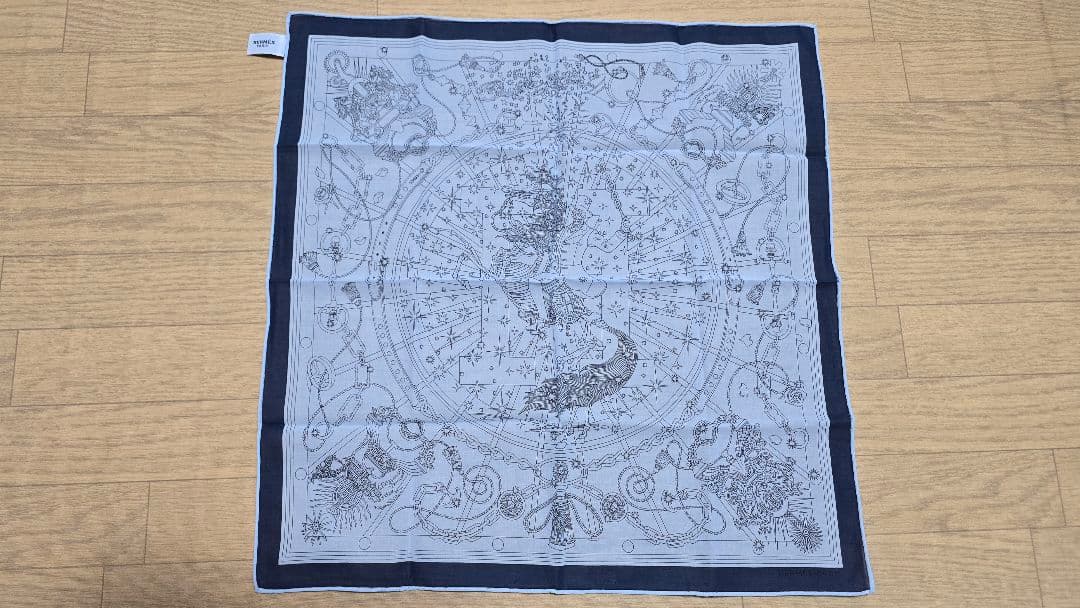 HERMES スカルホース ハンカチ エルメス