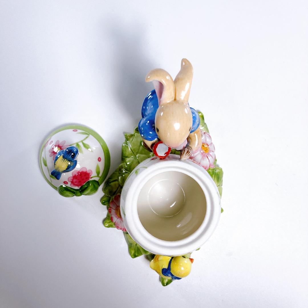 ビレロイ＆ボッホ イースターエッグ うさぎ 小鳥 小物入れ　|3162|