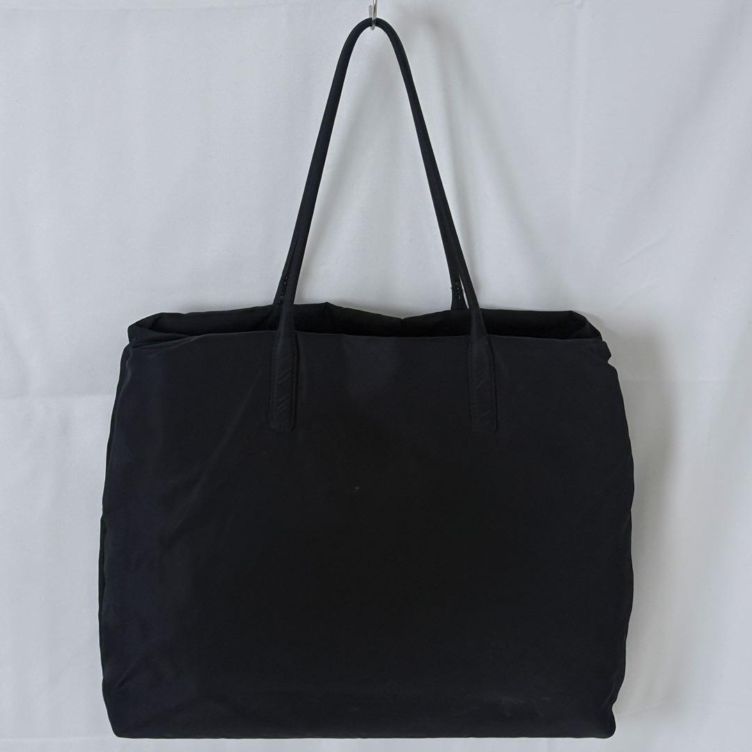 PRADA ナイロン トートバッグ ブラック 三角ロゴ 大容量 ハンドル傷あり