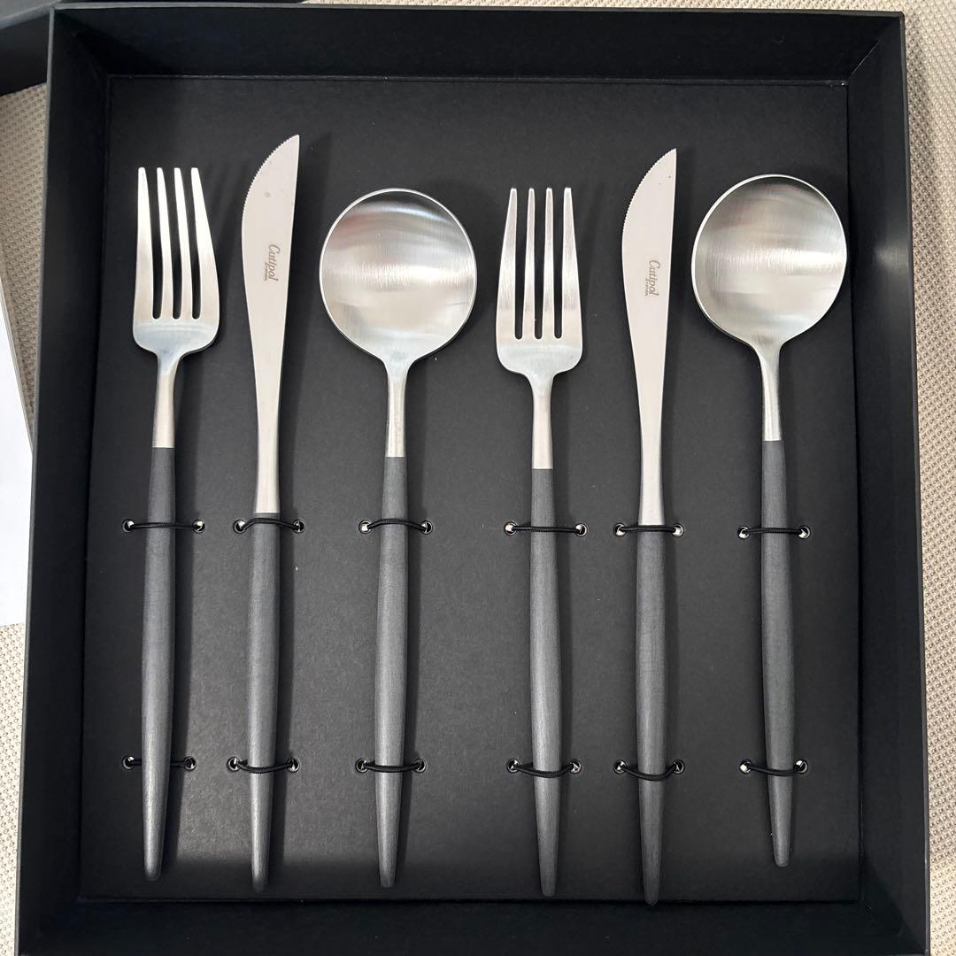 Cutipol カトラリーセット ブラックハンドル