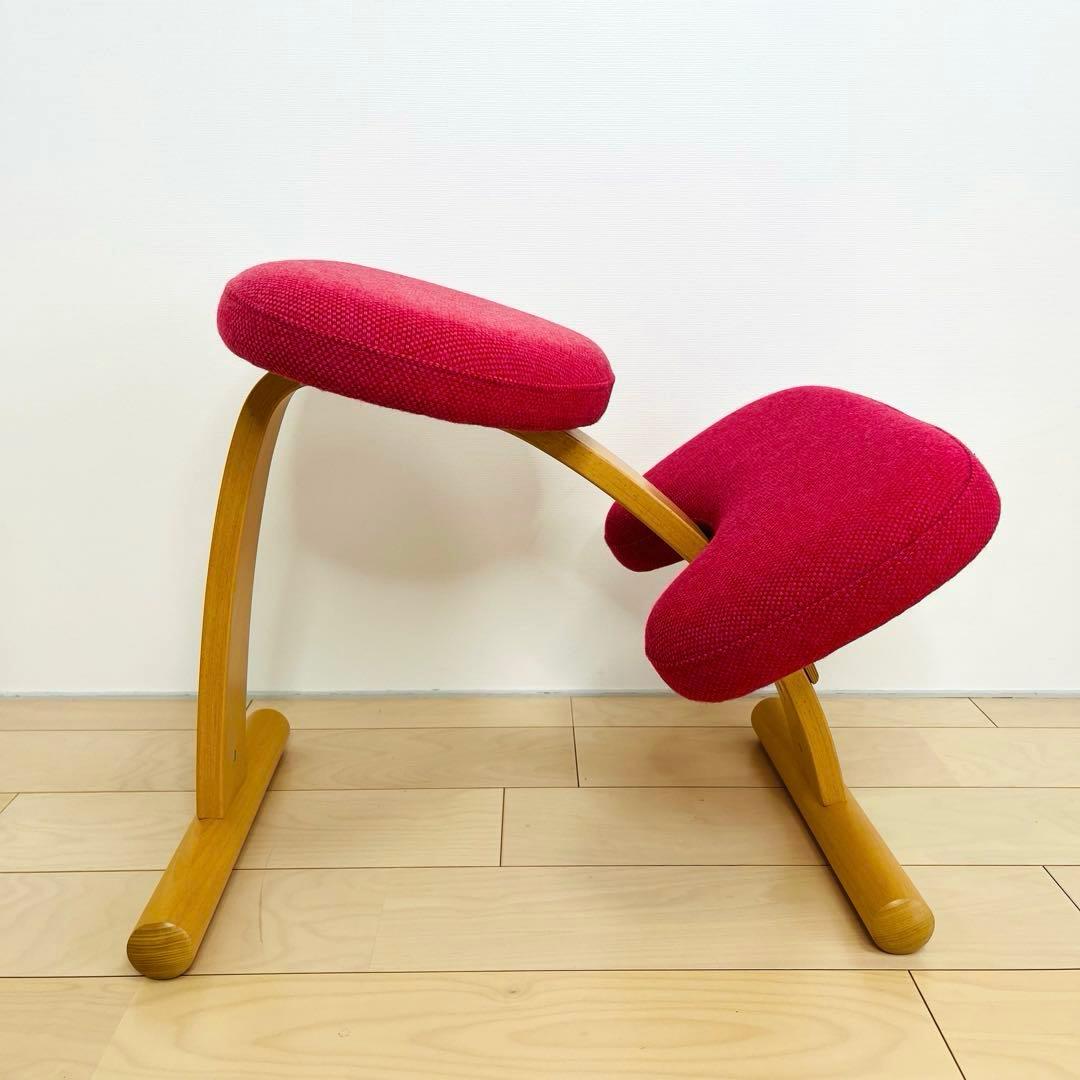 美品　Rybo リボ　 バランスチェア バランスイージー ピンク