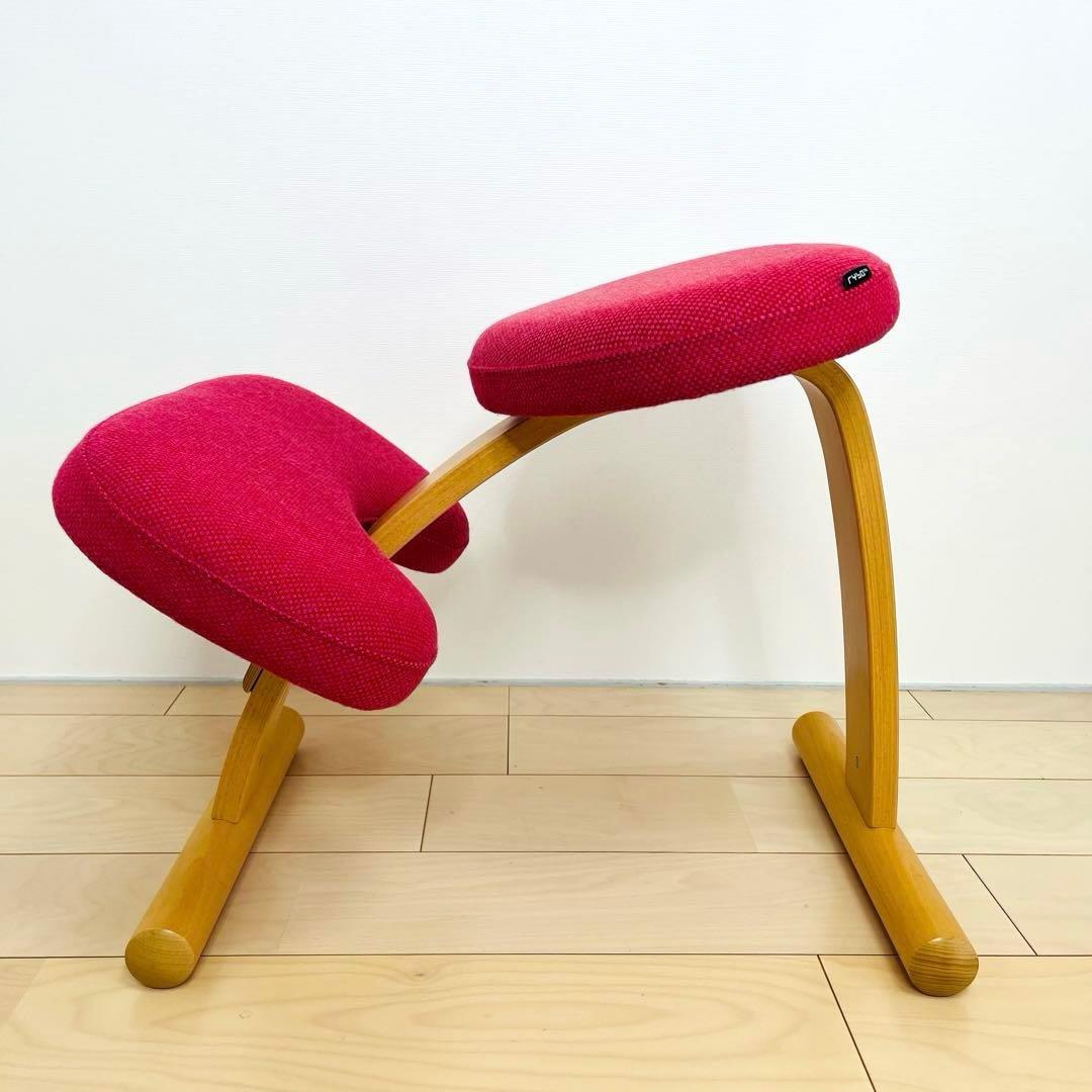 美品　Rybo リボ　 バランスチェア バランスイージー ピンク