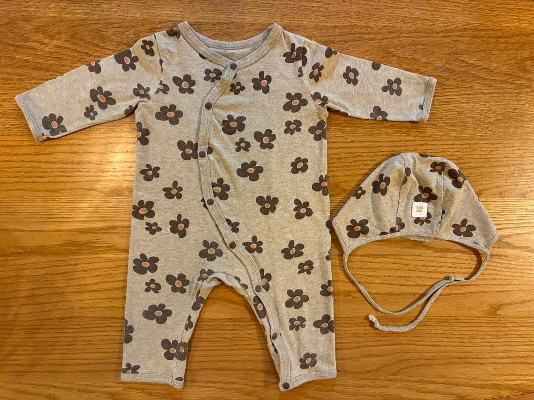 melted butter chocolateflower カバーオールセット