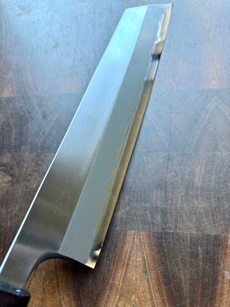 堺打刃物　切付　和牛刀　240mm 包丁　白鋼　和包丁　片刃　本職　和食