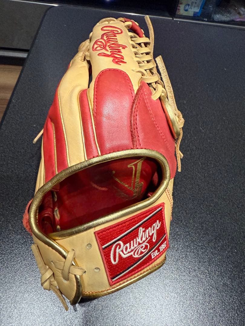 Rawlings 軟式グローブ レッド/ベージュ