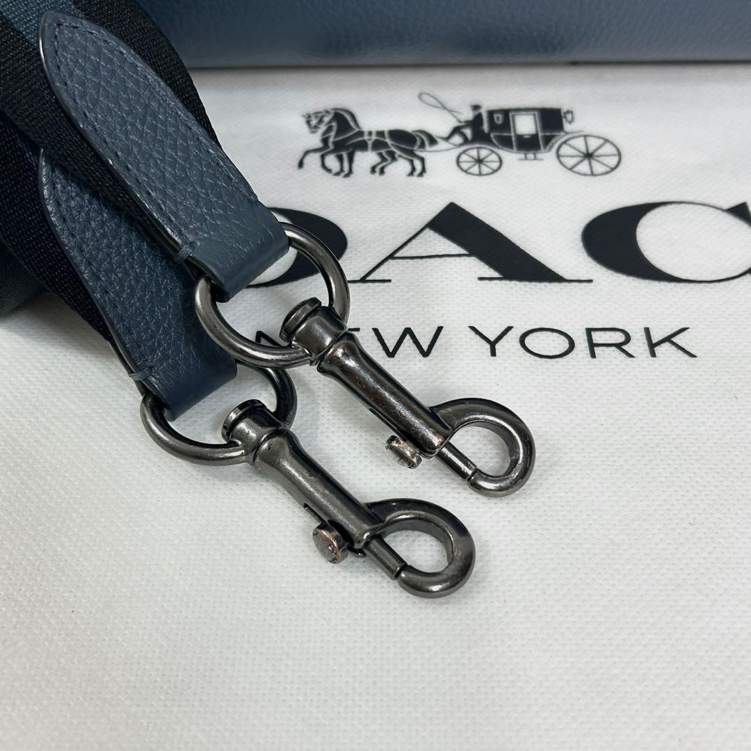 ✅【美品】定価12万　メンテ済み　コーチ　ビジネスバッグ　COACH ネイビー