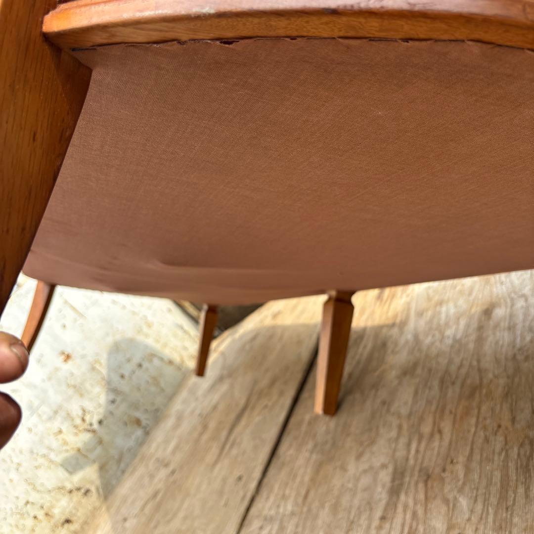 昭和レトロ　カリモク3人掛けソファ