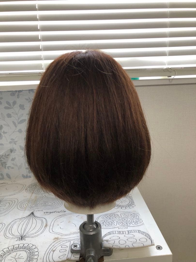 人毛100% ショートボブスタイル　ブラウン　未使用