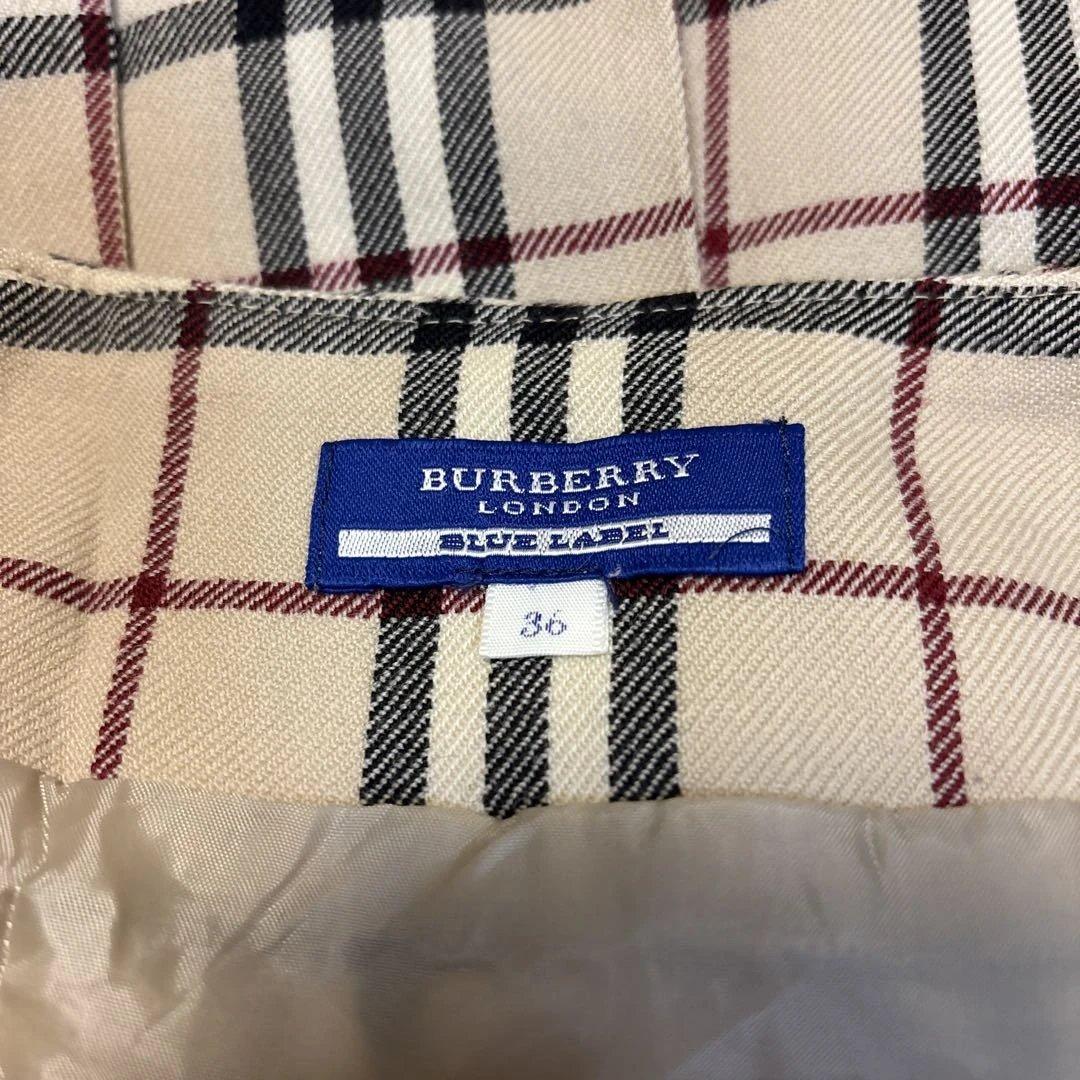 バーバリーブルーレーベル　ミニスカート　ノバチェック　巻きスカート　S