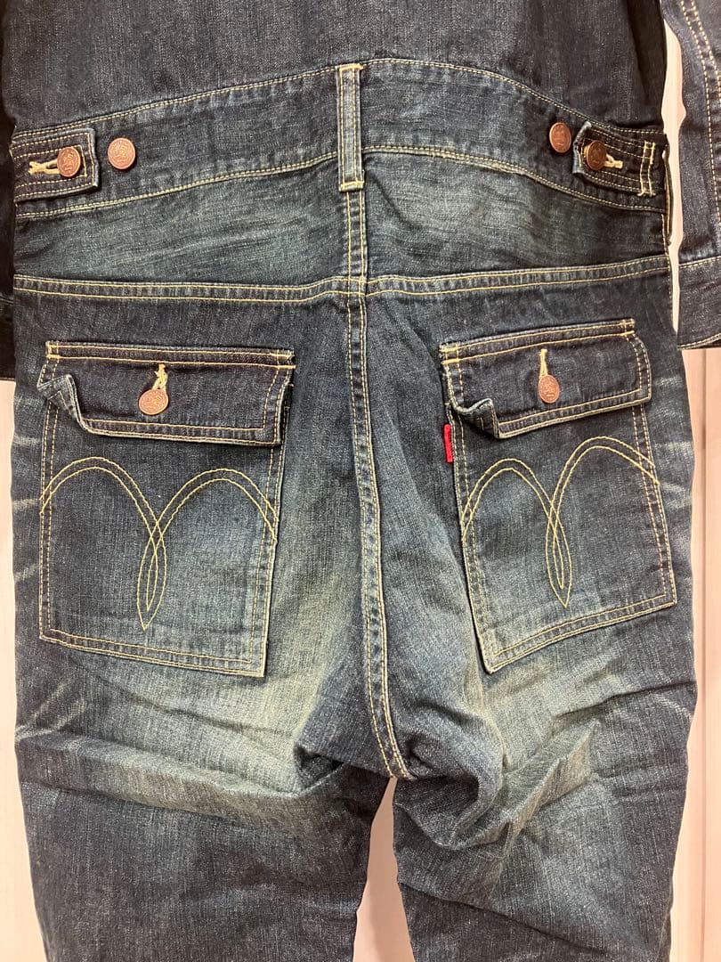glamb インディゴブルー デニム　オールインワン新品タグ付き　サイズ2