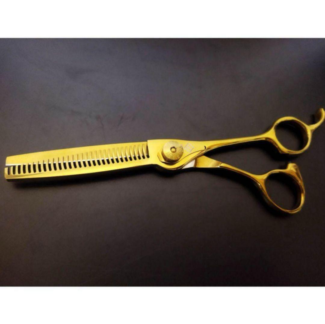 ナルトNBAA同様斜度有✨理美容師セニングシザー溝無し10%スキバサミハサミ