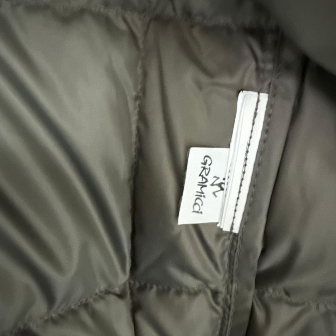 GRAMICCI TAION ダウンベスト Lストーングレー