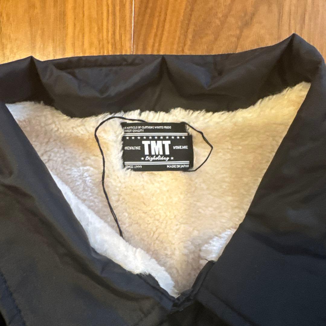 【希少XL】TMT 裏ボア コーチジャケット ピンナップガール 黒