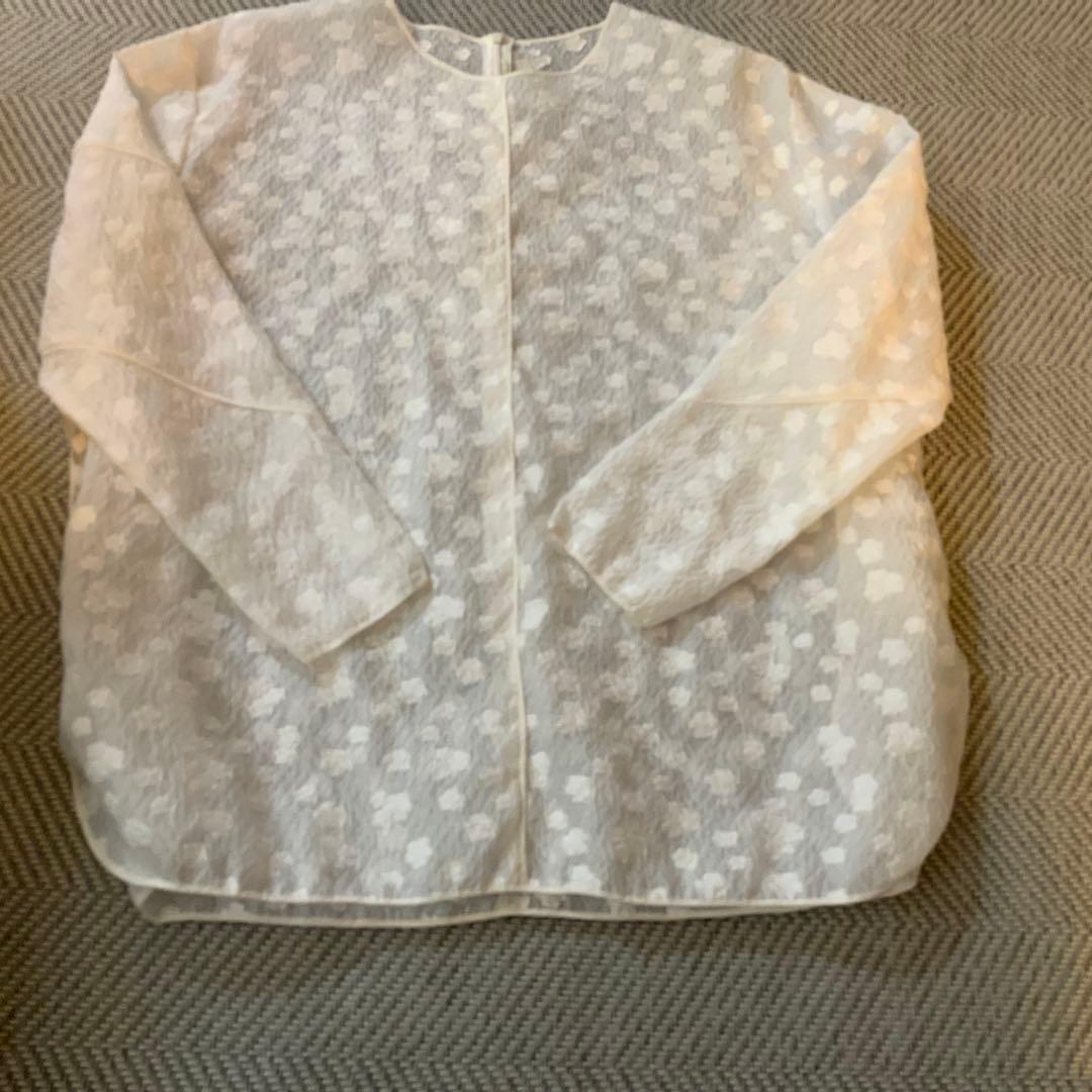 hyeon ヘヨン　シアージャガードブラウス　コバナ　ホワイト