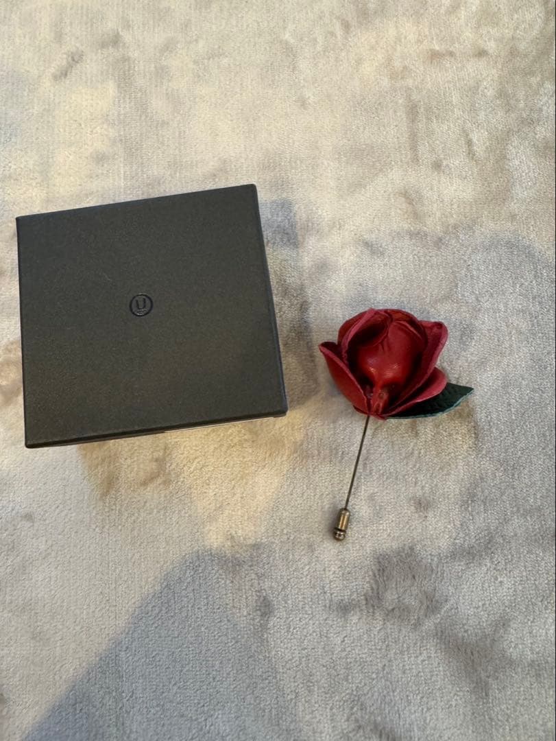 undercover 07SS PURPLE期 レザースカルラペルピン 箱付き