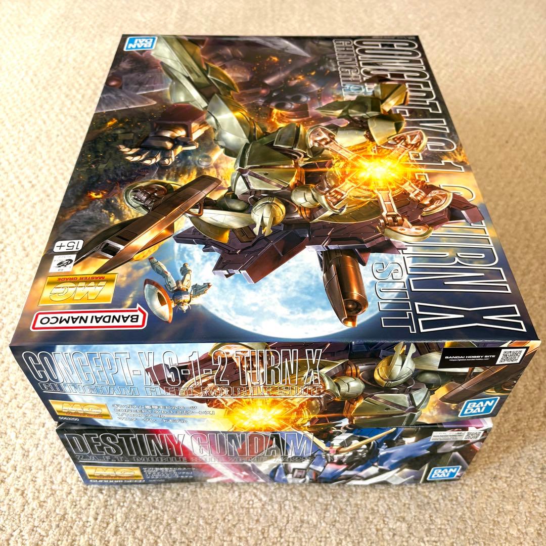 ★人気★ MGターンX & デスティニーガンダム ガンプラセット 新品