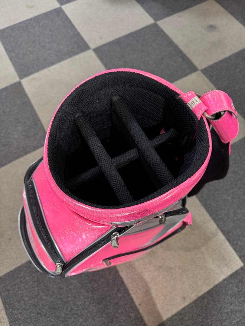 KIRA ピンク ツアーキャディバッグ