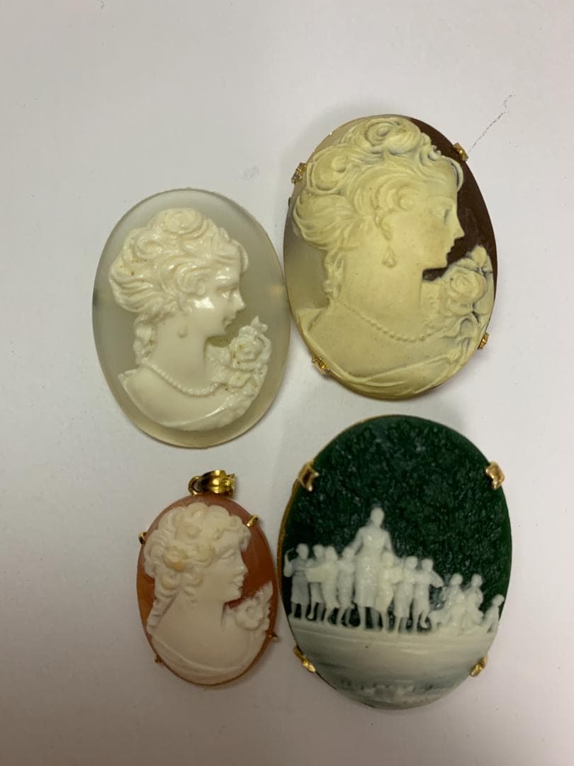 【まとめ売り】ヴィンテージ カメオブローチ ペンダント 10点セット