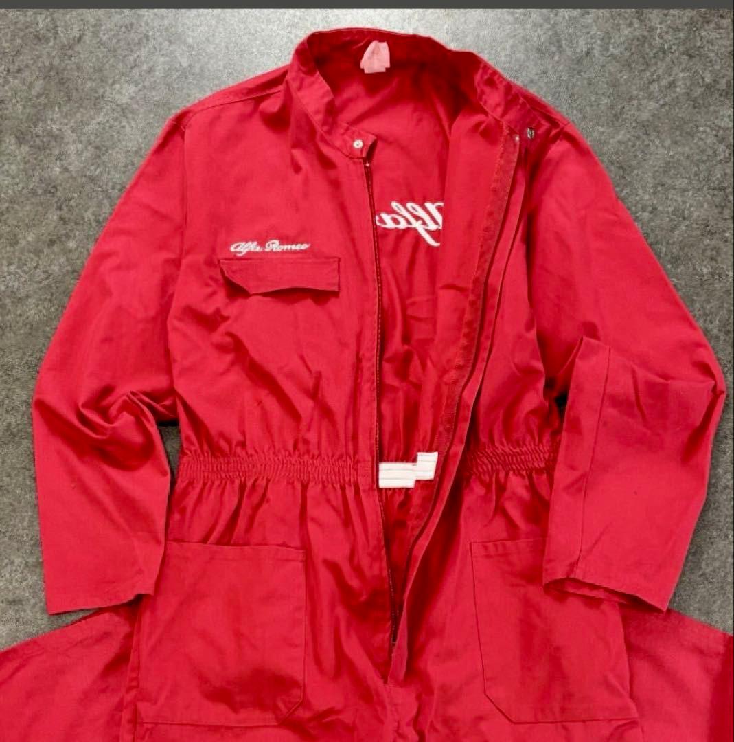 レア ALFA ROMEO アルファロメオ　オーバーオール メカニック つなぎ