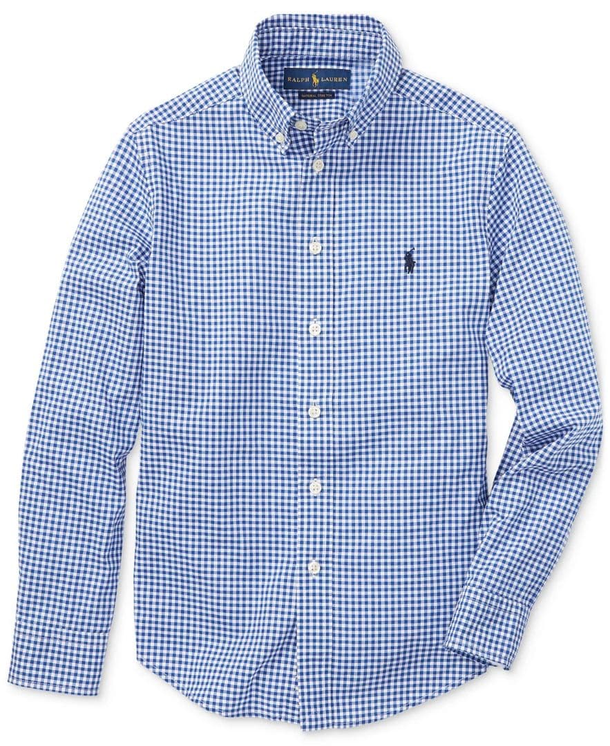 【新品】ラルフローレン 160cm/ボーイズL/メンズS チェックポプリンシャツ