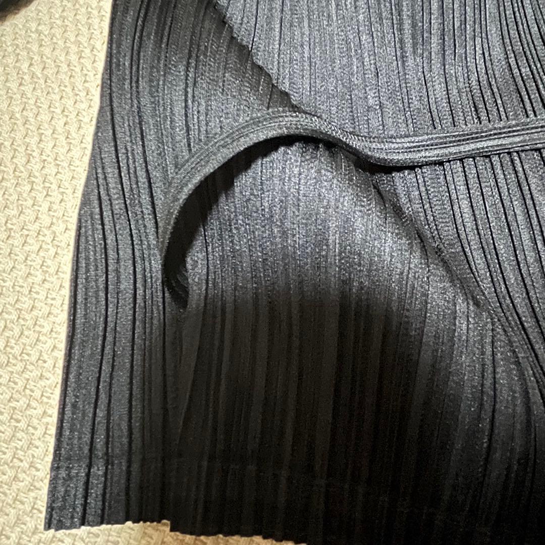 PLEATSPLEASE イッセイミヤケ カーディガン Wrap ブラック