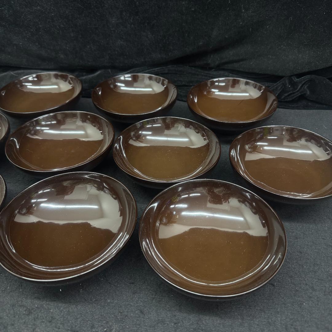 木製漆塗 蒔絵 吸物椀５客 時代物 輪島塗 漆器　葉っぱ　カタツムリ共箱