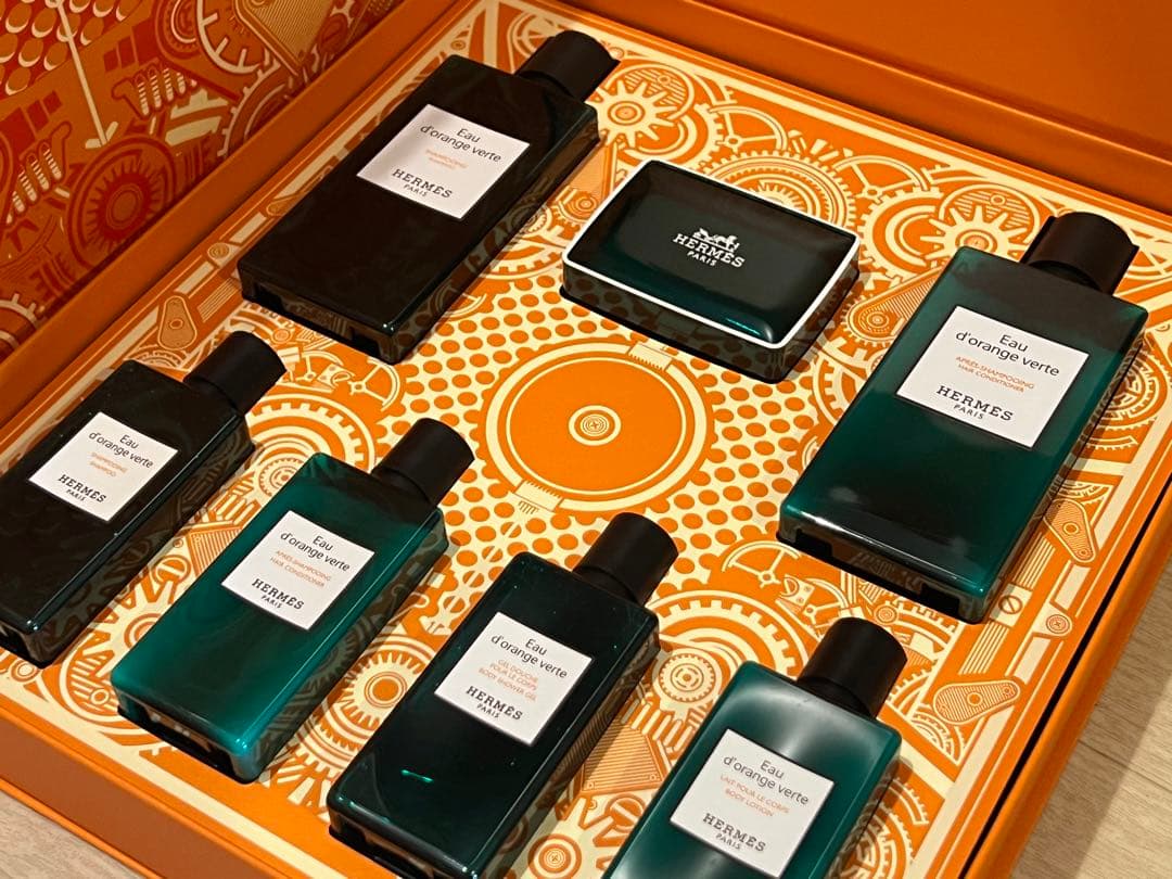 韓国HERMES限定★オードランジュ ヴェルト　ヘア&ボディ　7点セット
