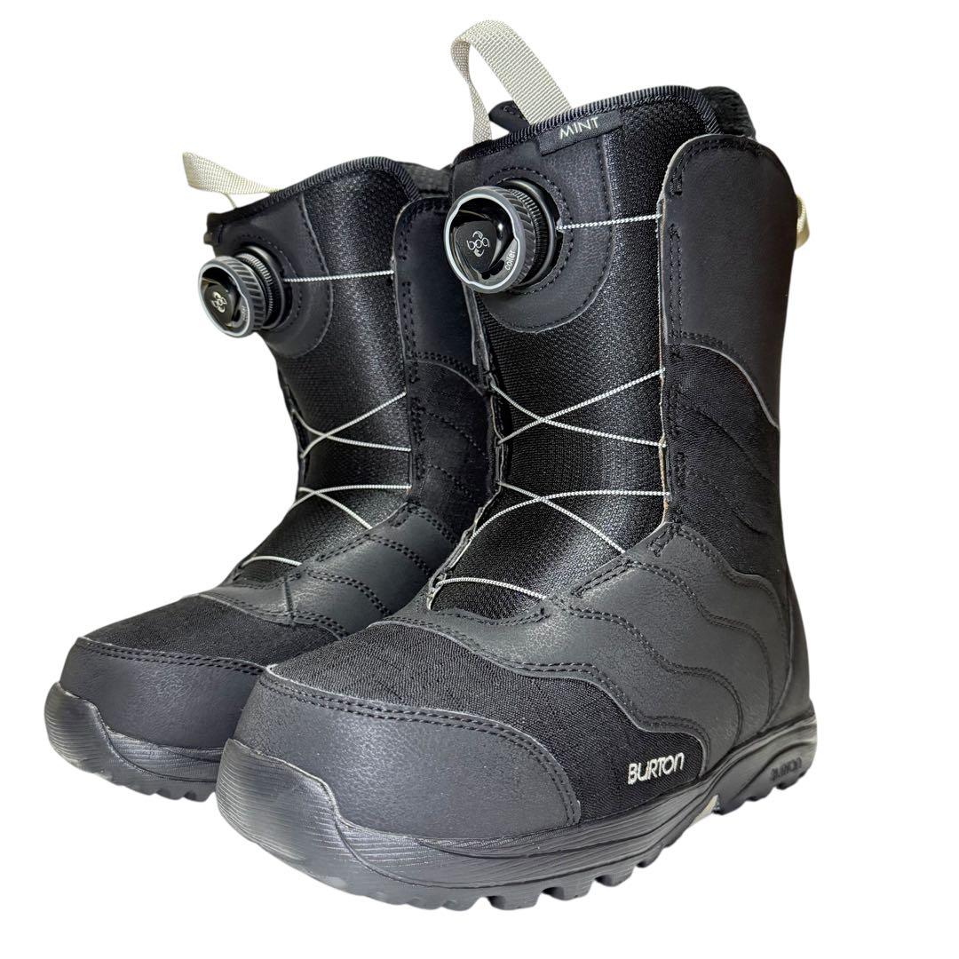 【美品】Burton MINT BOA スノーブーツ 24.5cm 黒