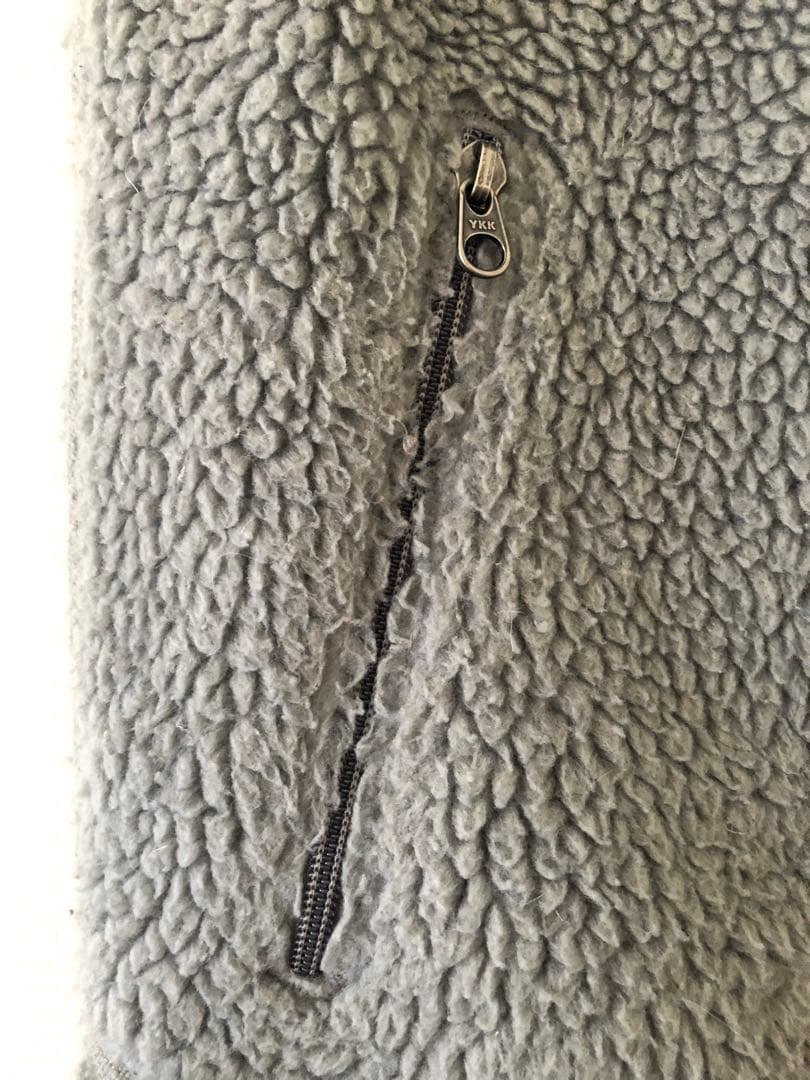 patagonia フリースベスト S グレー