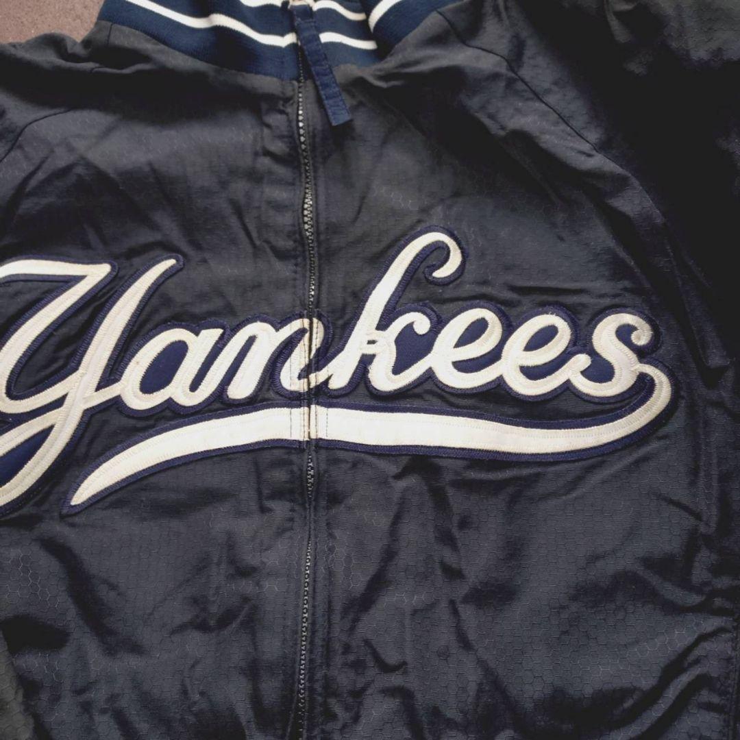 MLB ヤンキース 90s 総刺繍 スタジャン　ネイビー