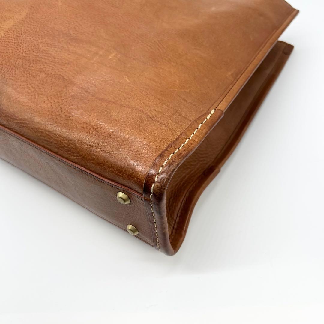 土屋鞄　ビジネスバッグ　ウルバーノ　シティトート　レザー　ブラウン　A4可