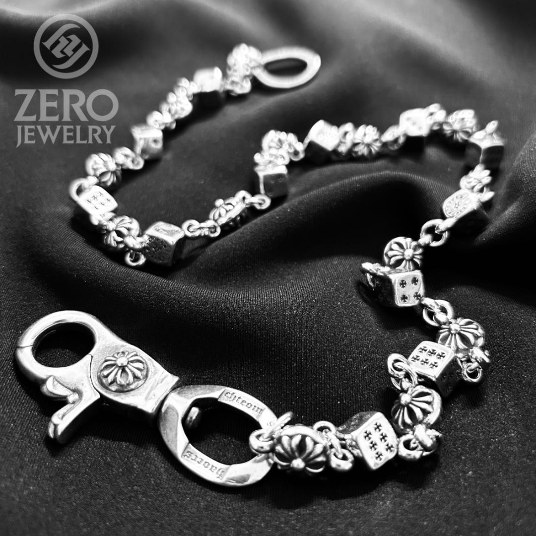 【⭐️即日発送⭐️925刻印】62cmクロスボール＆ダイス ウォレット