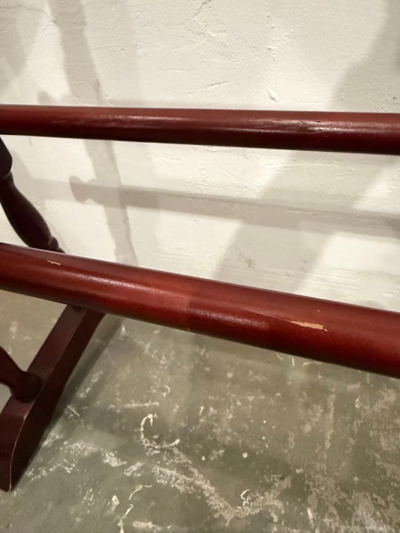 年末年始saleビンテージ　ペイント　木製タオルハンガー　アンティーク