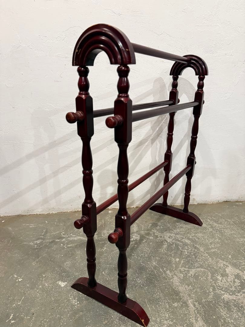 年末年始saleビンテージ　ペイント　木製タオルハンガー　アンティーク