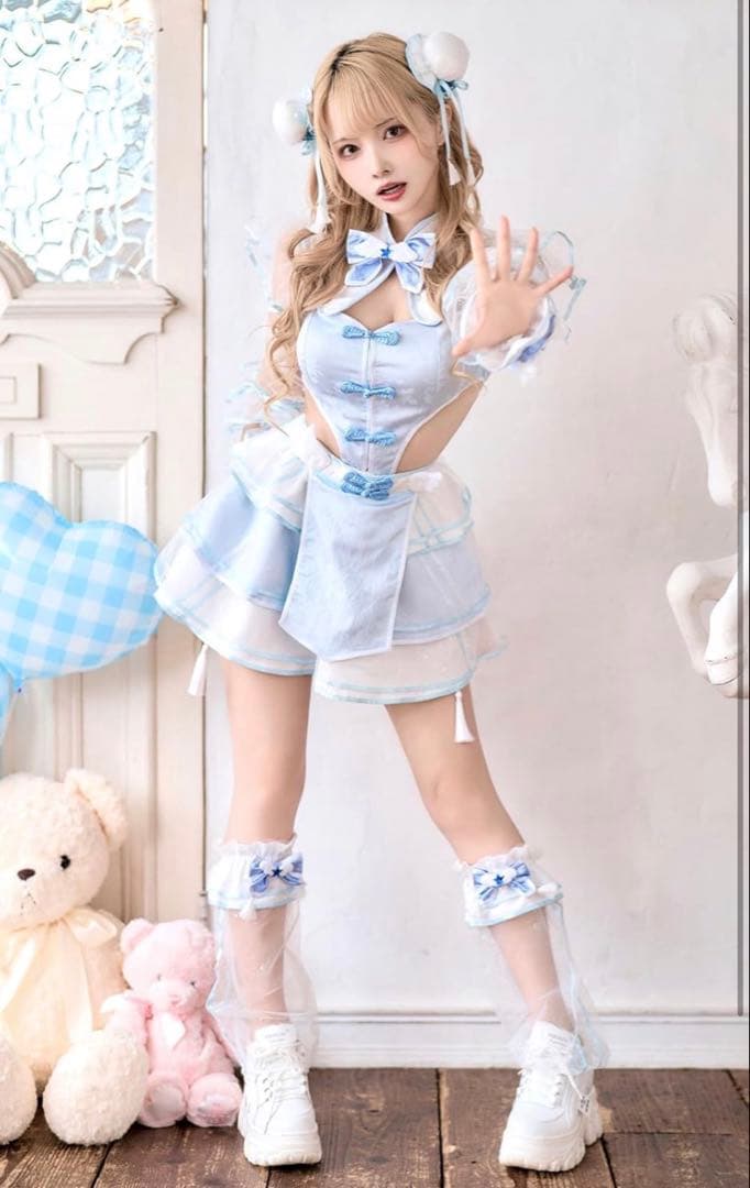 マリームーン 魔法少女 チャイナ 水色